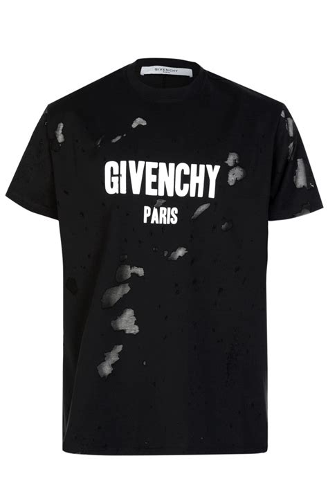 givenchy paris shirts|Givenchy distressed t shirt.